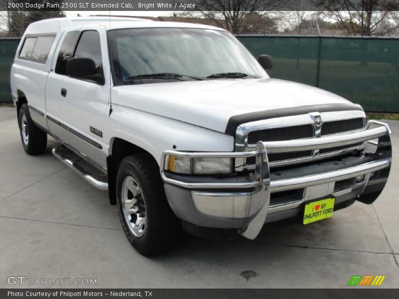 Bright White / Agate 2000 Dodge Ram 2500 SLT Extended Cab