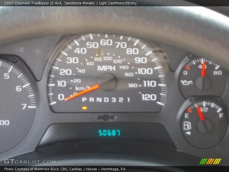 Sandstone Metallic / Light Cashmere/Ebony 2007 Chevrolet TrailBlazer LS 4x4