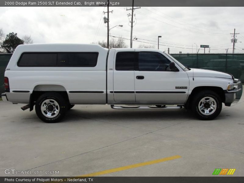 Bright White / Agate 2000 Dodge Ram 2500 SLT Extended Cab