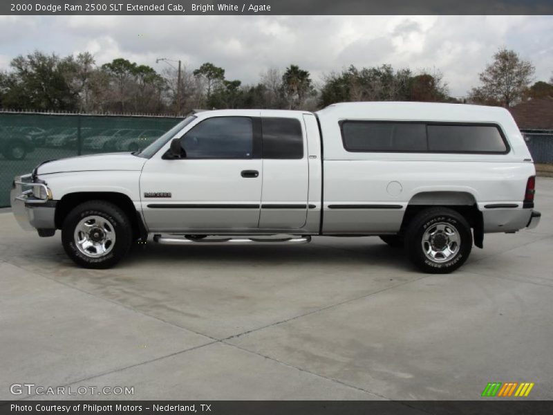 Bright White / Agate 2000 Dodge Ram 2500 SLT Extended Cab