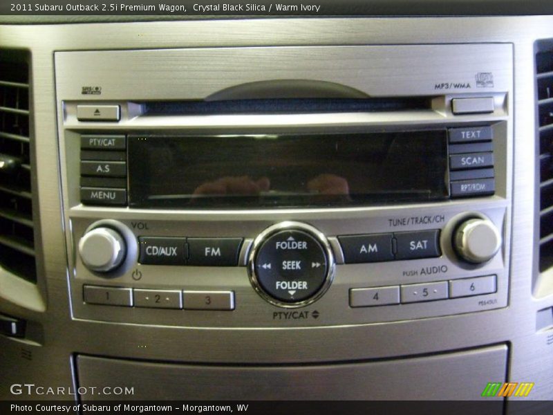 Crystal Black Silica / Warm Ivory 2011 Subaru Outback 2.5i Premium Wagon