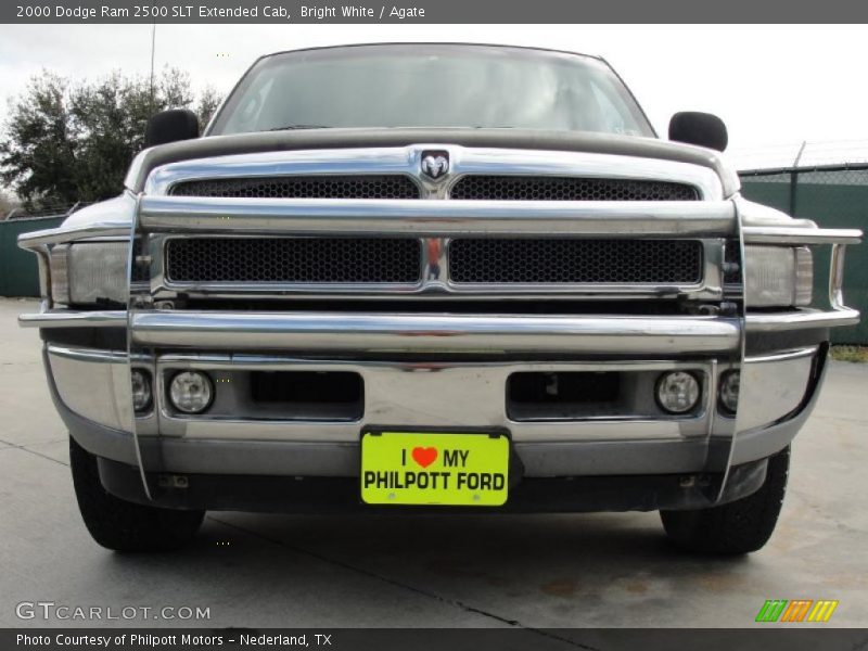 Bright White / Agate 2000 Dodge Ram 2500 SLT Extended Cab