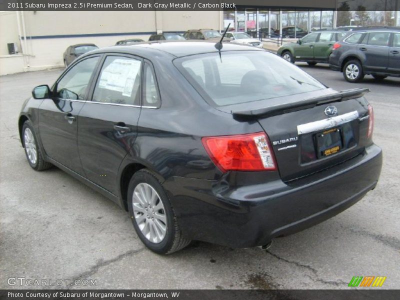 Dark Gray Metallic / Carbon Black 2011 Subaru Impreza 2.5i Premium Sedan