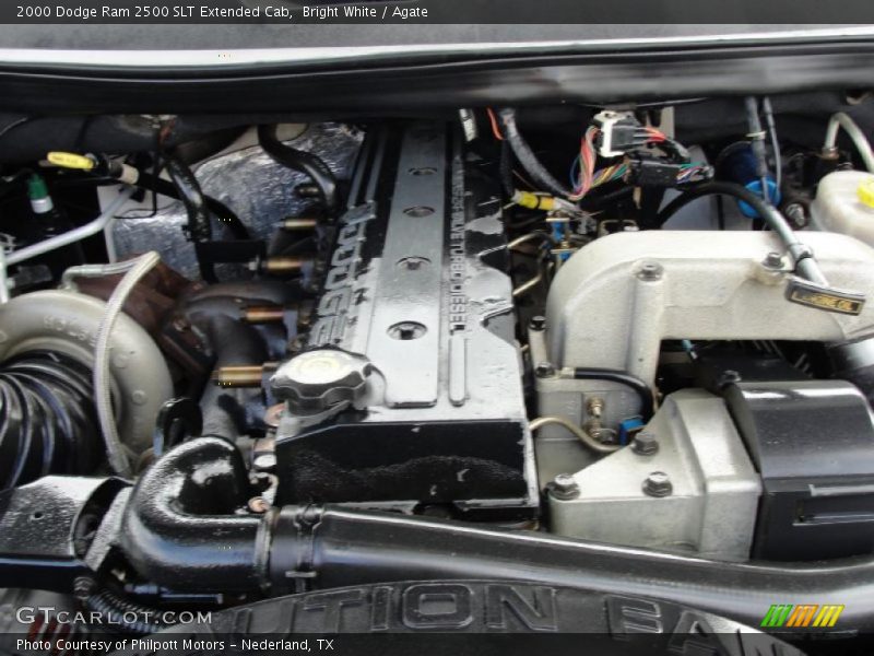  2000 Ram 2500 SLT Extended Cab Engine - 5.9 Liter Cummins OHV 24-Valve Turbo-Diesel Inline 6 Cylinder