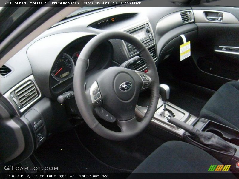  2011 Impreza 2.5i Premium Sedan Carbon Black Interior