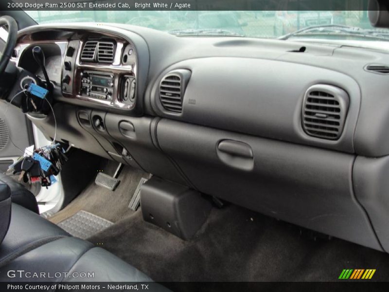 Bright White / Agate 2000 Dodge Ram 2500 SLT Extended Cab
