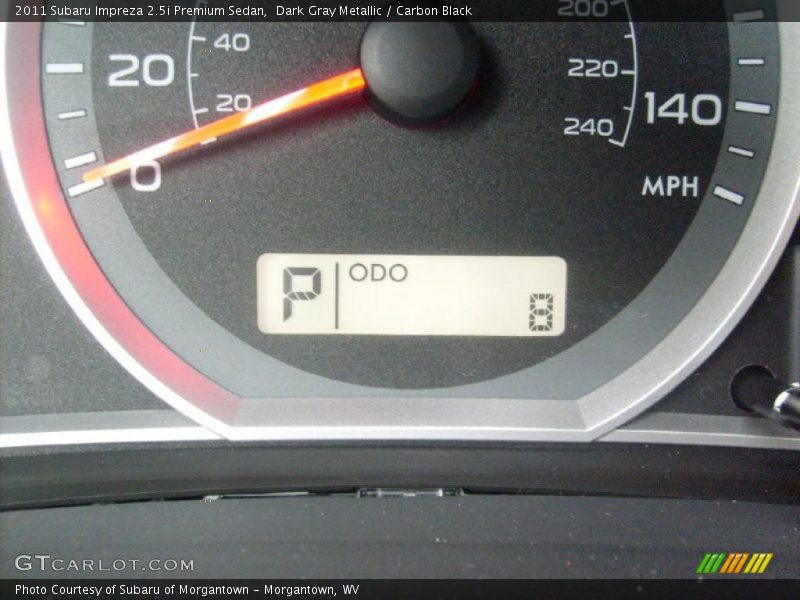 Dark Gray Metallic / Carbon Black 2011 Subaru Impreza 2.5i Premium Sedan