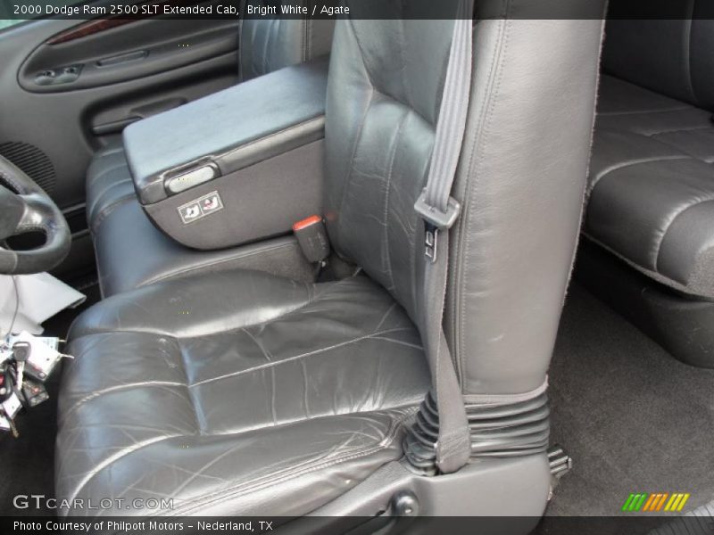 Bright White / Agate 2000 Dodge Ram 2500 SLT Extended Cab