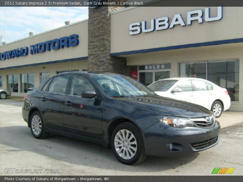 Dark Gray Metallic / Carbon Black 2011 Subaru Impreza 2.5i Premium Sedan