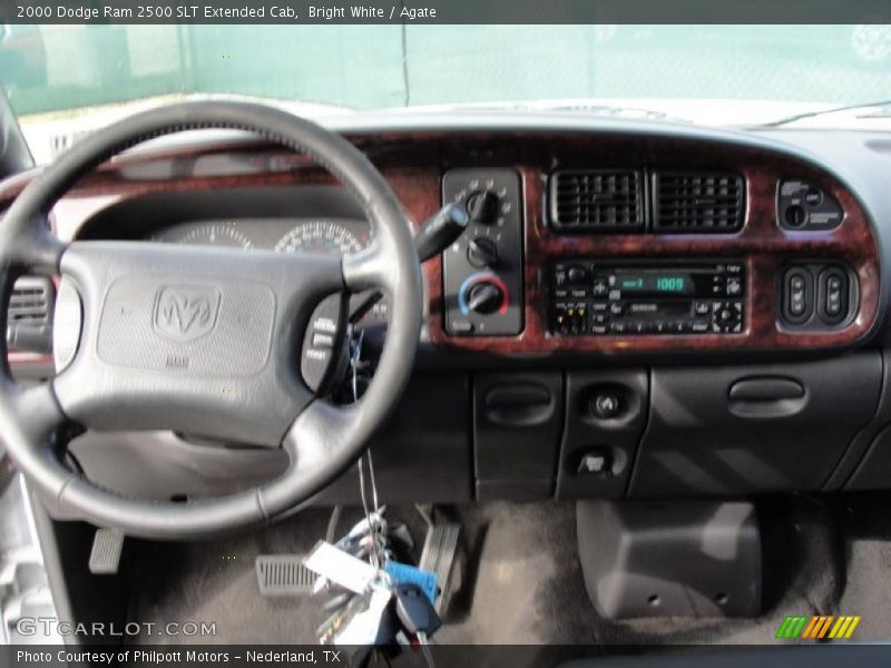Bright White / Agate 2000 Dodge Ram 2500 SLT Extended Cab