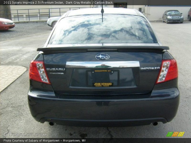 Dark Gray Metallic / Carbon Black 2011 Subaru Impreza 2.5i Premium Sedan
