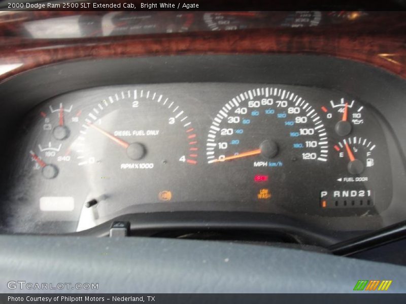  2000 Ram 2500 SLT Extended Cab SLT Extended Cab Gauges