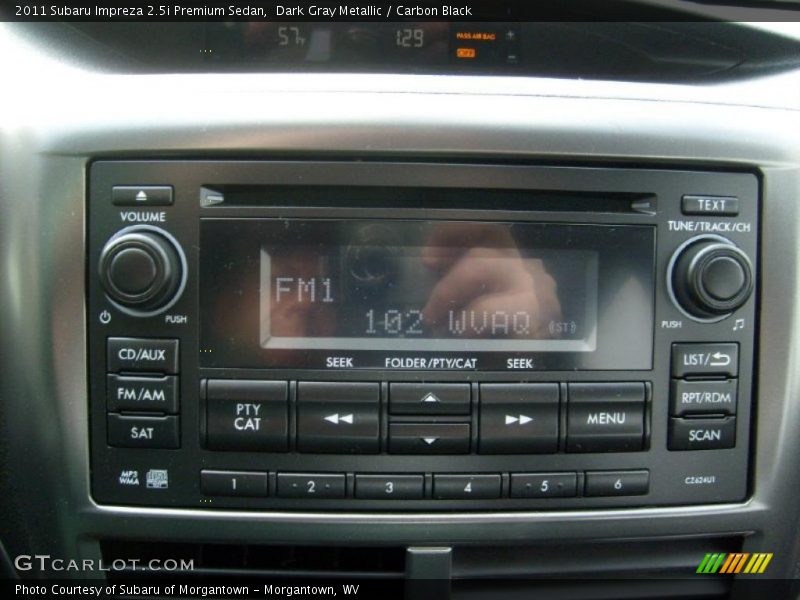 Controls of 2011 Impreza 2.5i Premium Sedan