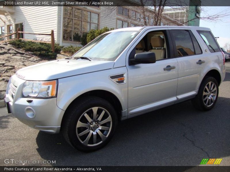 Zermatt Silver Metallic / Alpaca Beige 2008 Land Rover LR2 HSE