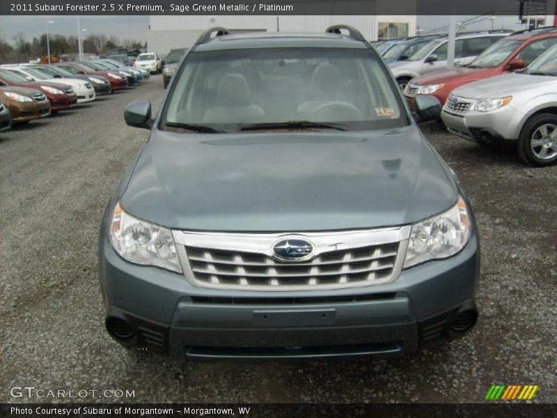 Sage Green Metallic / Platinum 2011 Subaru Forester 2.5 X Premium