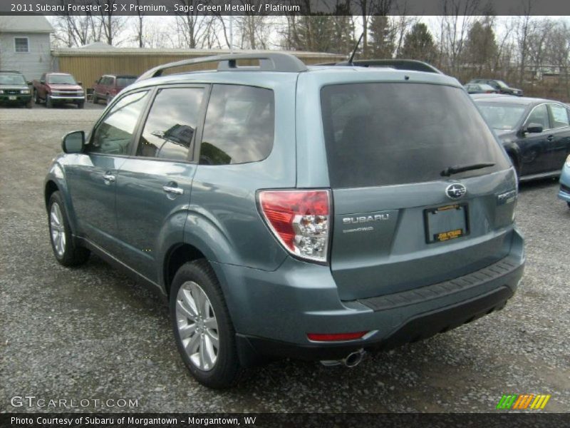 Sage Green Metallic / Platinum 2011 Subaru Forester 2.5 X Premium
