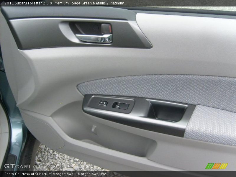 Sage Green Metallic / Platinum 2011 Subaru Forester 2.5 X Premium