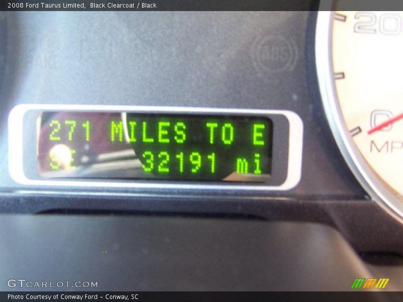 Black Clearcoat / Black 2008 Ford Taurus Limited