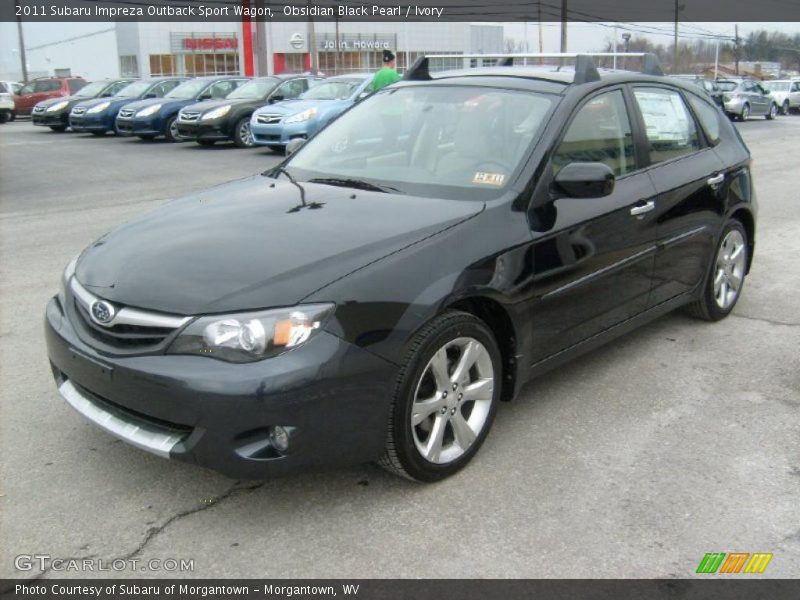 Obsidian Black Pearl / Ivory 2011 Subaru Impreza Outback Sport Wagon