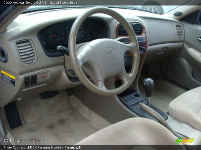 Beige Interior - 2000 Sonata GLS V6 