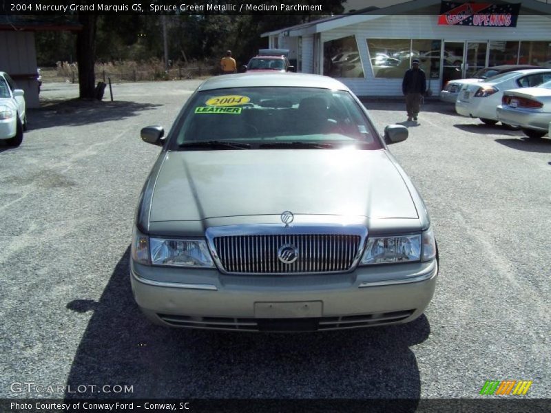 Spruce Green Metallic / Medium Parchment 2004 Mercury Grand Marquis GS