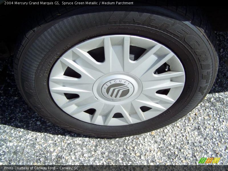 Spruce Green Metallic / Medium Parchment 2004 Mercury Grand Marquis GS