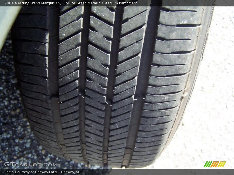 Spruce Green Metallic / Medium Parchment 2004 Mercury Grand Marquis GS
