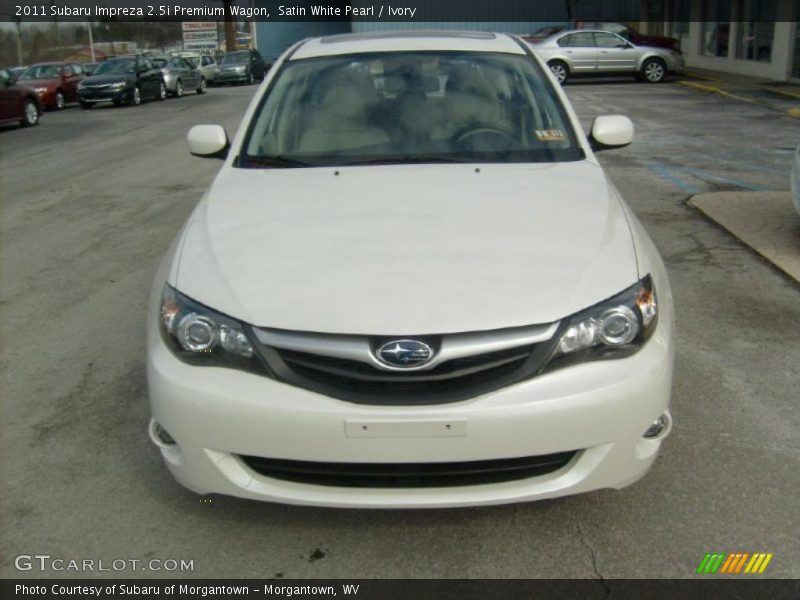 Satin White Pearl / Ivory 2011 Subaru Impreza 2.5i Premium Wagon