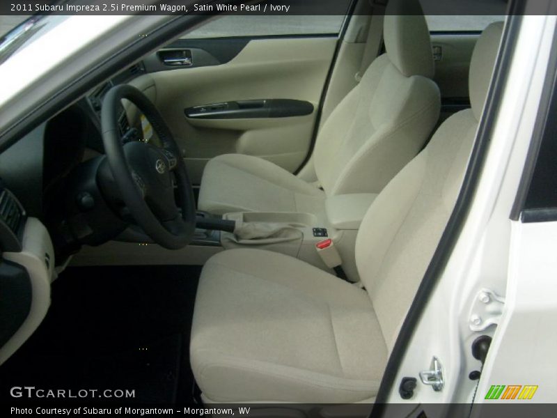 Satin White Pearl / Ivory 2011 Subaru Impreza 2.5i Premium Wagon