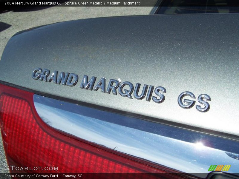 Spruce Green Metallic / Medium Parchment 2004 Mercury Grand Marquis GS