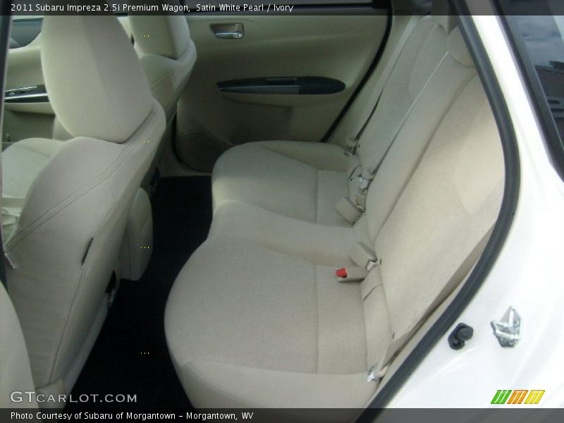 Satin White Pearl / Ivory 2011 Subaru Impreza 2.5i Premium Wagon