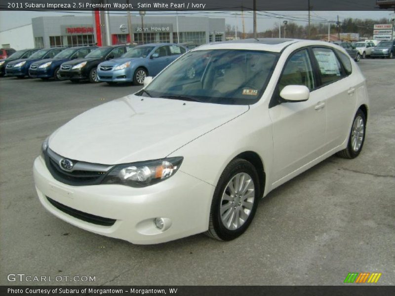 Front 3/4 View of 2011 Impreza 2.5i Premium Wagon