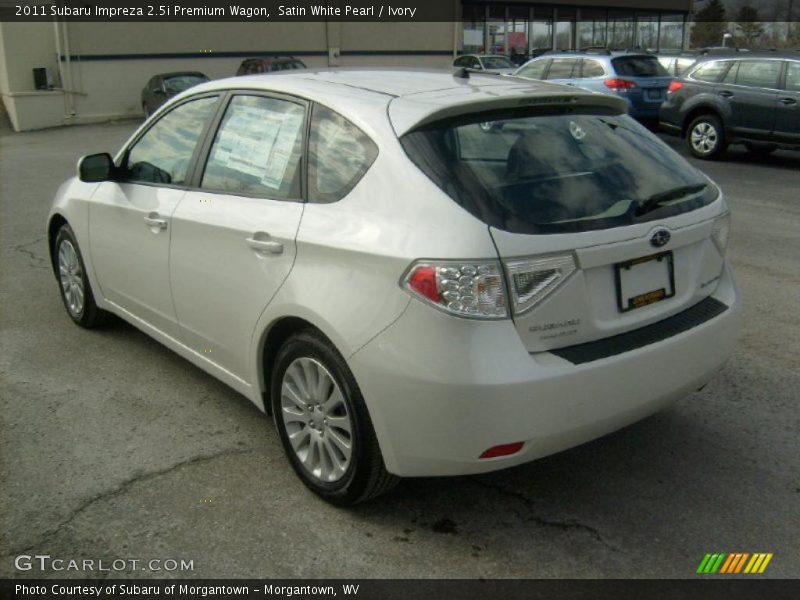 Satin White Pearl / Ivory 2011 Subaru Impreza 2.5i Premium Wagon