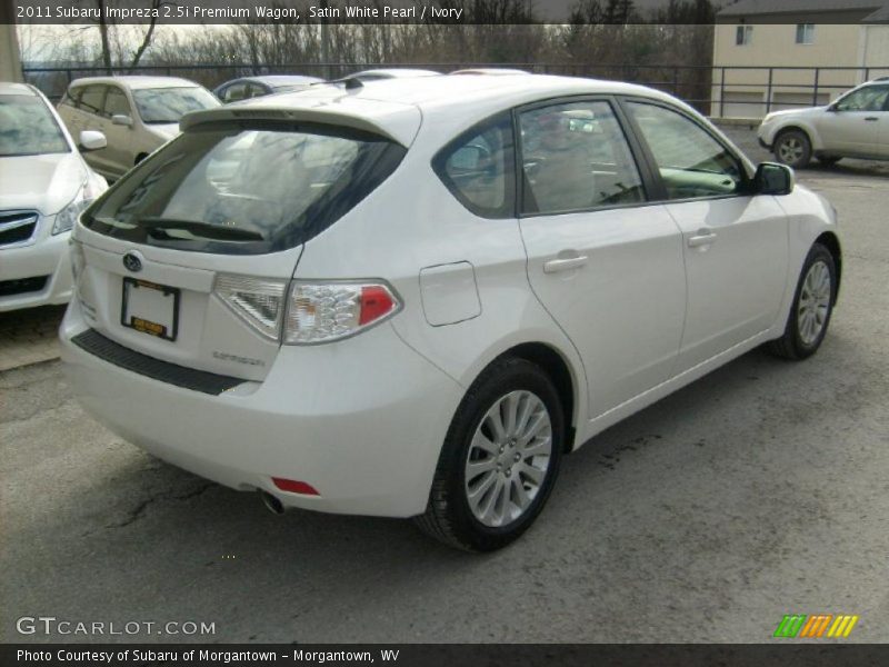 Satin White Pearl / Ivory 2011 Subaru Impreza 2.5i Premium Wagon