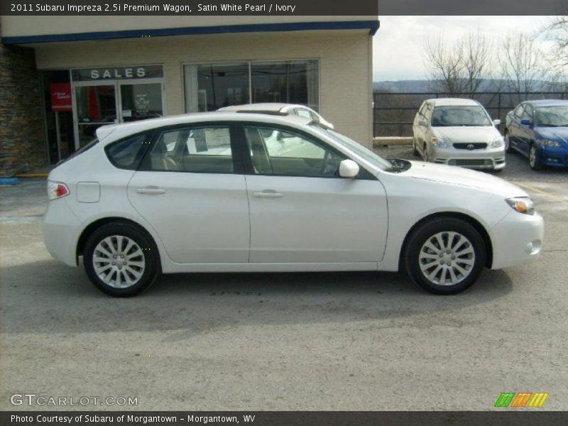 Satin White Pearl / Ivory 2011 Subaru Impreza 2.5i Premium Wagon