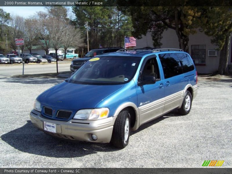 International Blue Metallic / Taupe 2000 Pontiac Montana
