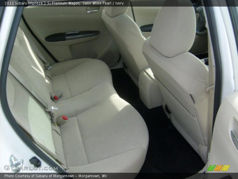 Satin White Pearl / Ivory 2011 Subaru Impreza 2.5i Premium Wagon