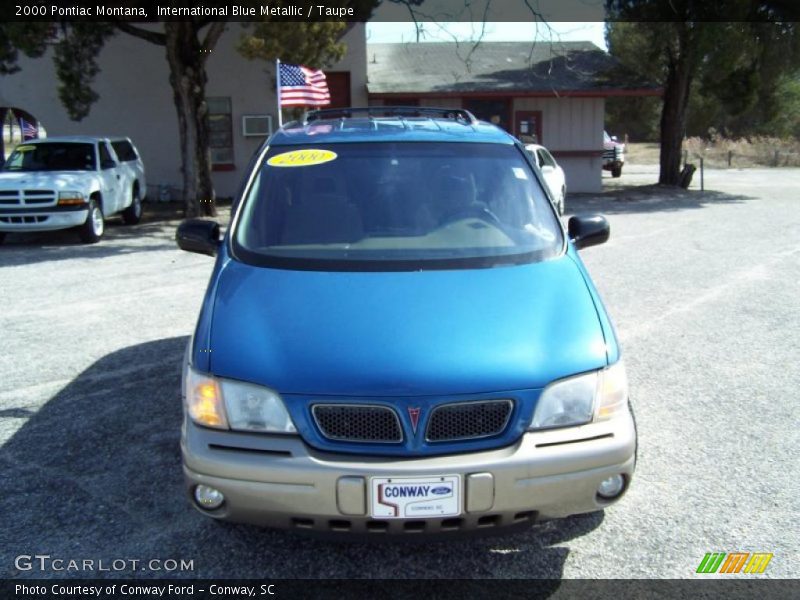 International Blue Metallic / Taupe 2000 Pontiac Montana