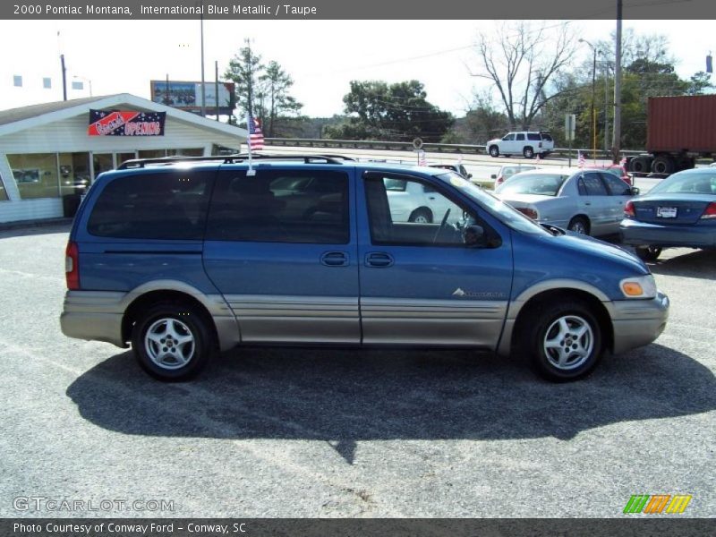 International Blue Metallic / Taupe 2000 Pontiac Montana