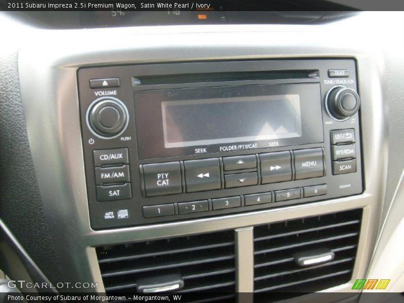 Controls of 2011 Impreza 2.5i Premium Wagon