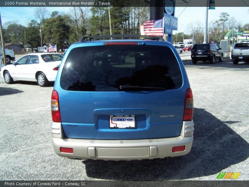 International Blue Metallic / Taupe 2000 Pontiac Montana