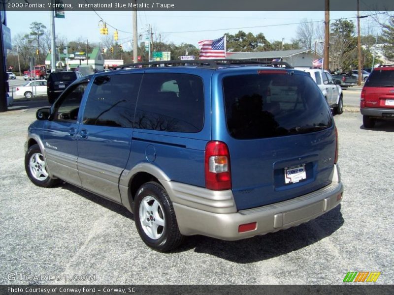 International Blue Metallic / Taupe 2000 Pontiac Montana