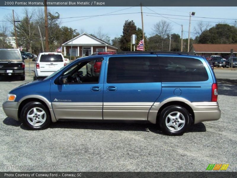 International Blue Metallic / Taupe 2000 Pontiac Montana