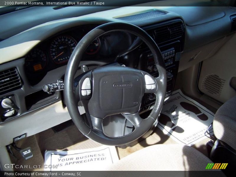 International Blue Metallic / Taupe 2000 Pontiac Montana