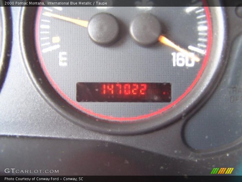 International Blue Metallic / Taupe 2000 Pontiac Montana