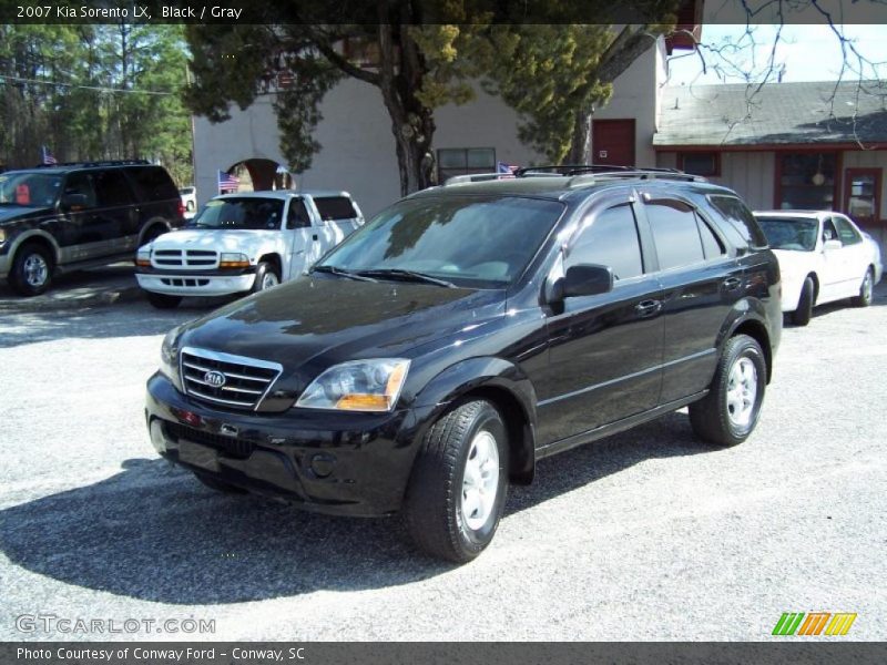 Black / Gray 2007 Kia Sorento LX