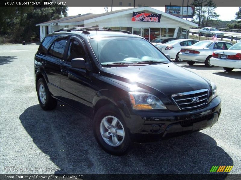 Black / Gray 2007 Kia Sorento LX