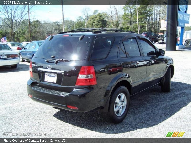 Black / Gray 2007 Kia Sorento LX