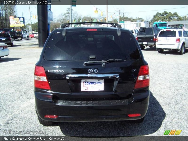 Black / Gray 2007 Kia Sorento LX