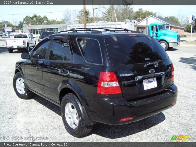 Black / Gray 2007 Kia Sorento LX